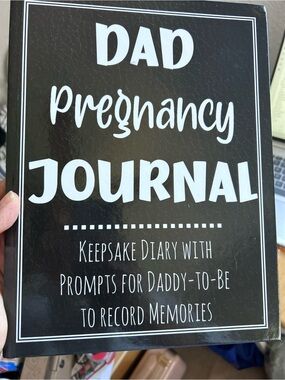 NWOT Dad Pregnancy Journal - B&W Keepsake